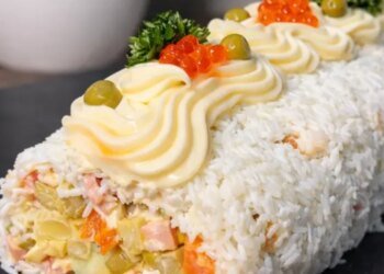 Оливье в виде рулета: привычное блюдо по-новому рецепту к новогоднему столу