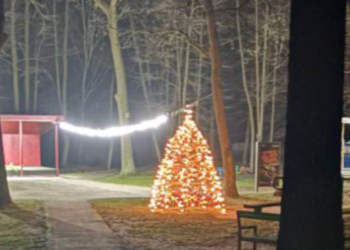 На Київщині встановили металевий символ Нового року, — ФОТО