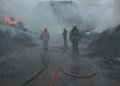 У Києві локалізували масштабну пожежу в Голосіївському районі — ДСНС показала кадри