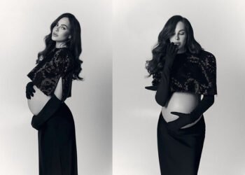 ФОТО. Жена футболиста Динамо опубликовала «беременный фотосет»